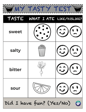 5 Senses Taste Test