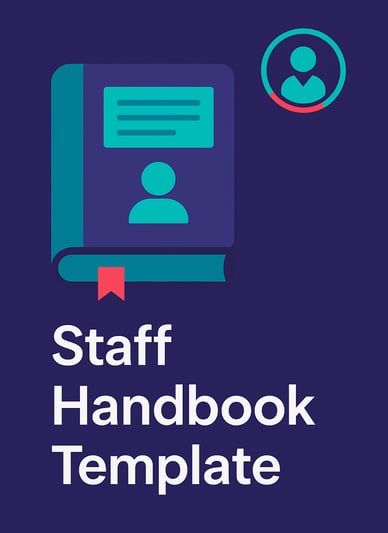 Childcare Staff Handbook Template Cover - Vertical