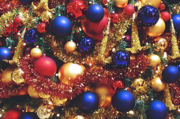 Image of Christmas Ornaments on Tree   Newsletter Blog