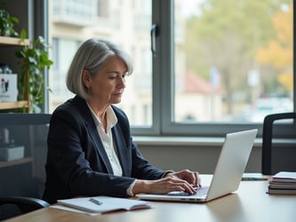 School administrator using School Pay